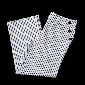 NWT Cato Black & White Striped Wide Leg Slacks Size XL